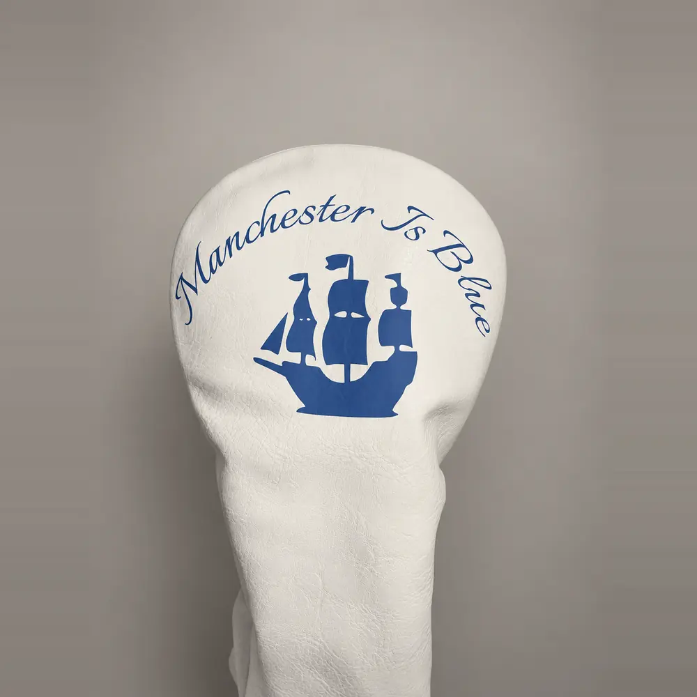Manchester Is Blue Headcover Driver vit